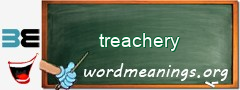 WordMeaning blackboard for treachery